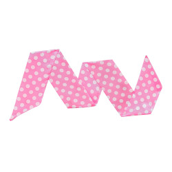 Ružovo-biely šál s bodkami